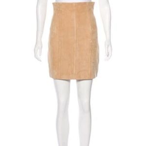 BALMAIN SUEDE MINI SKIRT